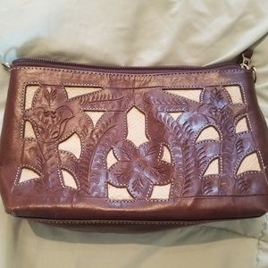 Brown and Tan Clutch